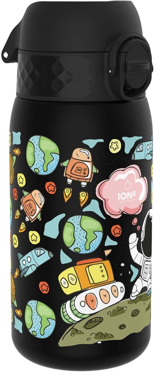 Thijox - Kinder Waterfles 350 ml - Lekvrij, Makkelijk te Openen, Veilige Vergrendeling, BPA-vrij, Vaatwasserbestendig, Draaghendel, Geurvrij - Ideaal