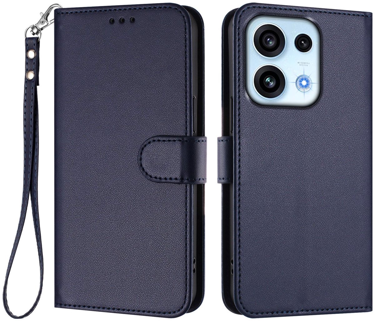 Coverup Hoesje - Geschikt voor OPPO Reno16 F Hoesje - Coverup Book Case - Blauw