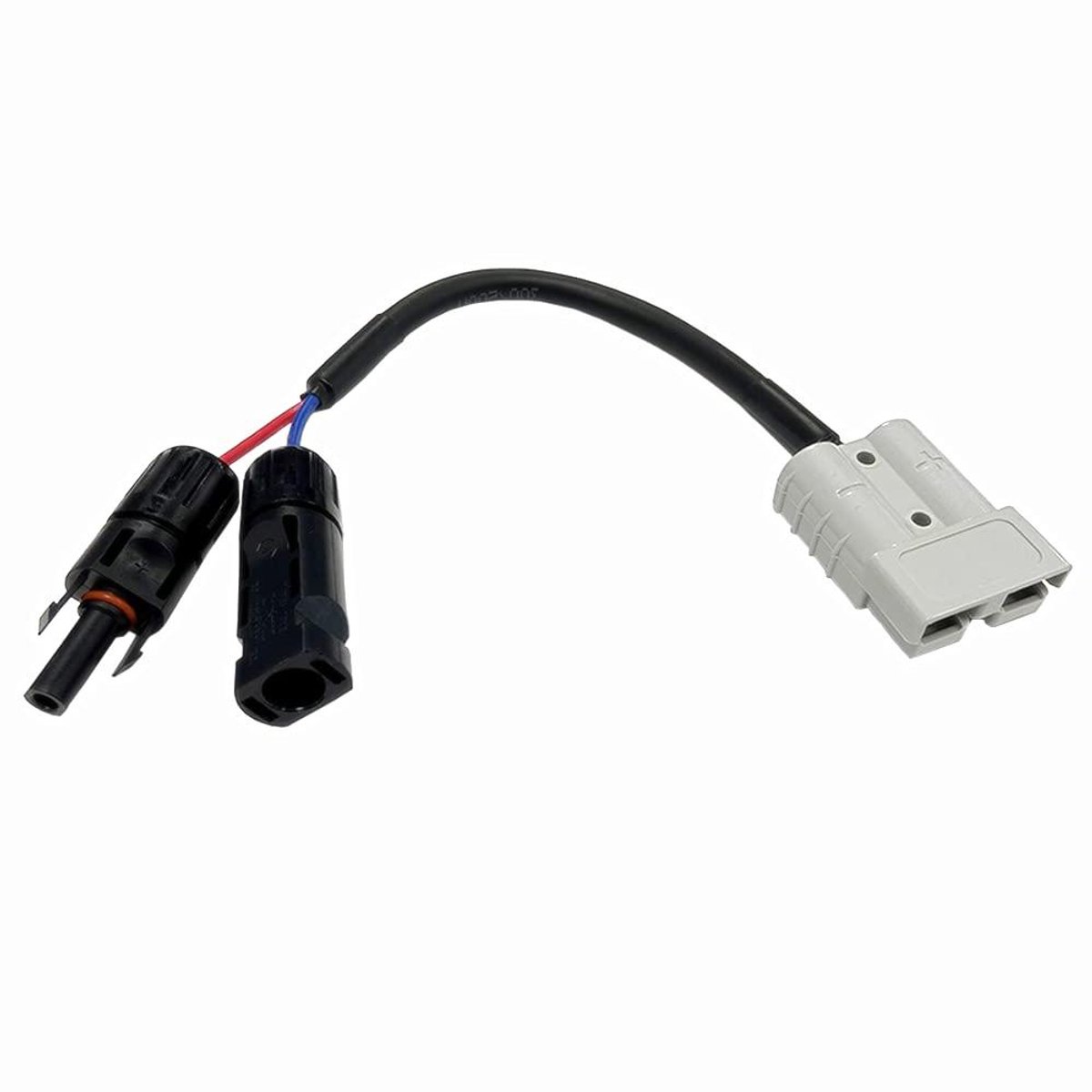 Adapterkabel - Zonne-connector kabel - Energievoorziening - Anderson naar zonne-connector - 20 cm - Zwart