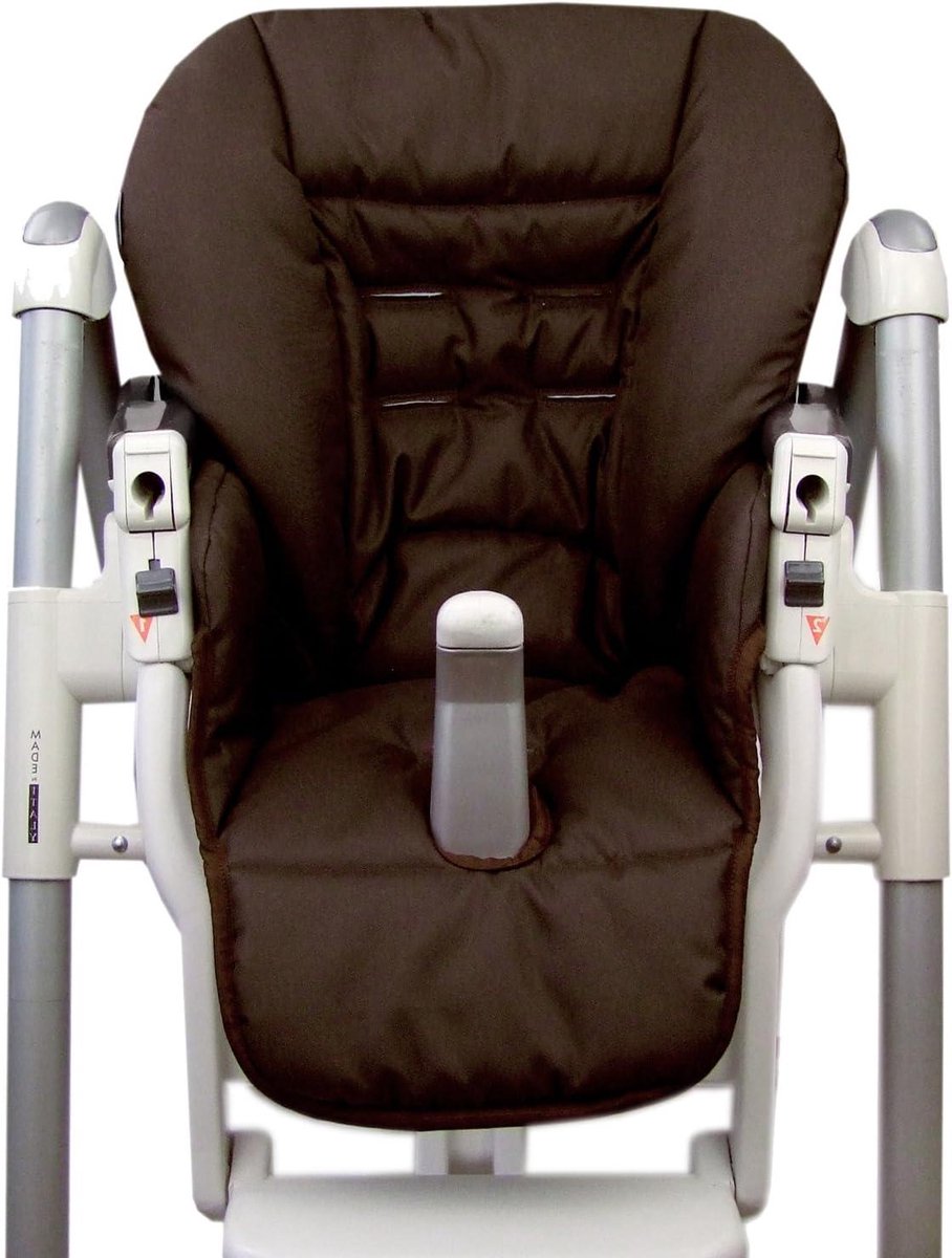 Kinderstoelhoes - Zitkussen bekleding - Kinderstoel opfrissen - Machinewasbaar - Dik gevoerd - Bruin