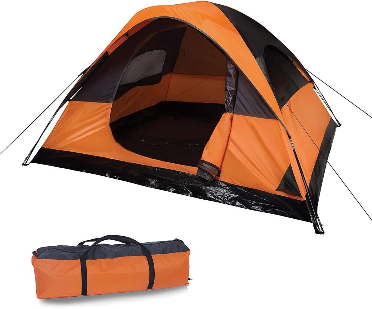 Kampeertent - Outdoor tent - Kamperen en Reizen - Waterdicht en Winddicht - 244 x 213 cm - Zwart