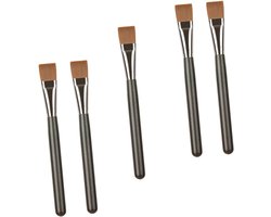 Beauty Tools Mask Brush - 5 Stuks Platte Make-upkwasten Huidvriendelijk Voor Kleimaskers…