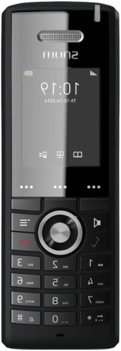 Professionele DECT handset - Draadloze telefoon - Zakelijk communiceren - Lange standby tijd - 2 inch display - Zwart