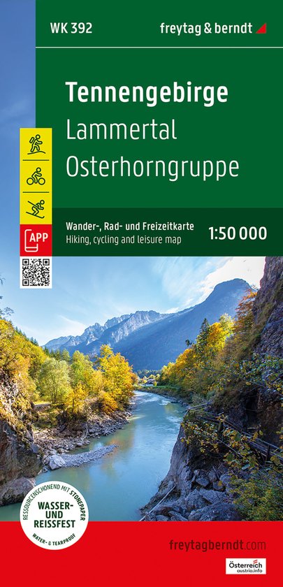 Tennengebirge Hiking, cycling and leisure map - cover