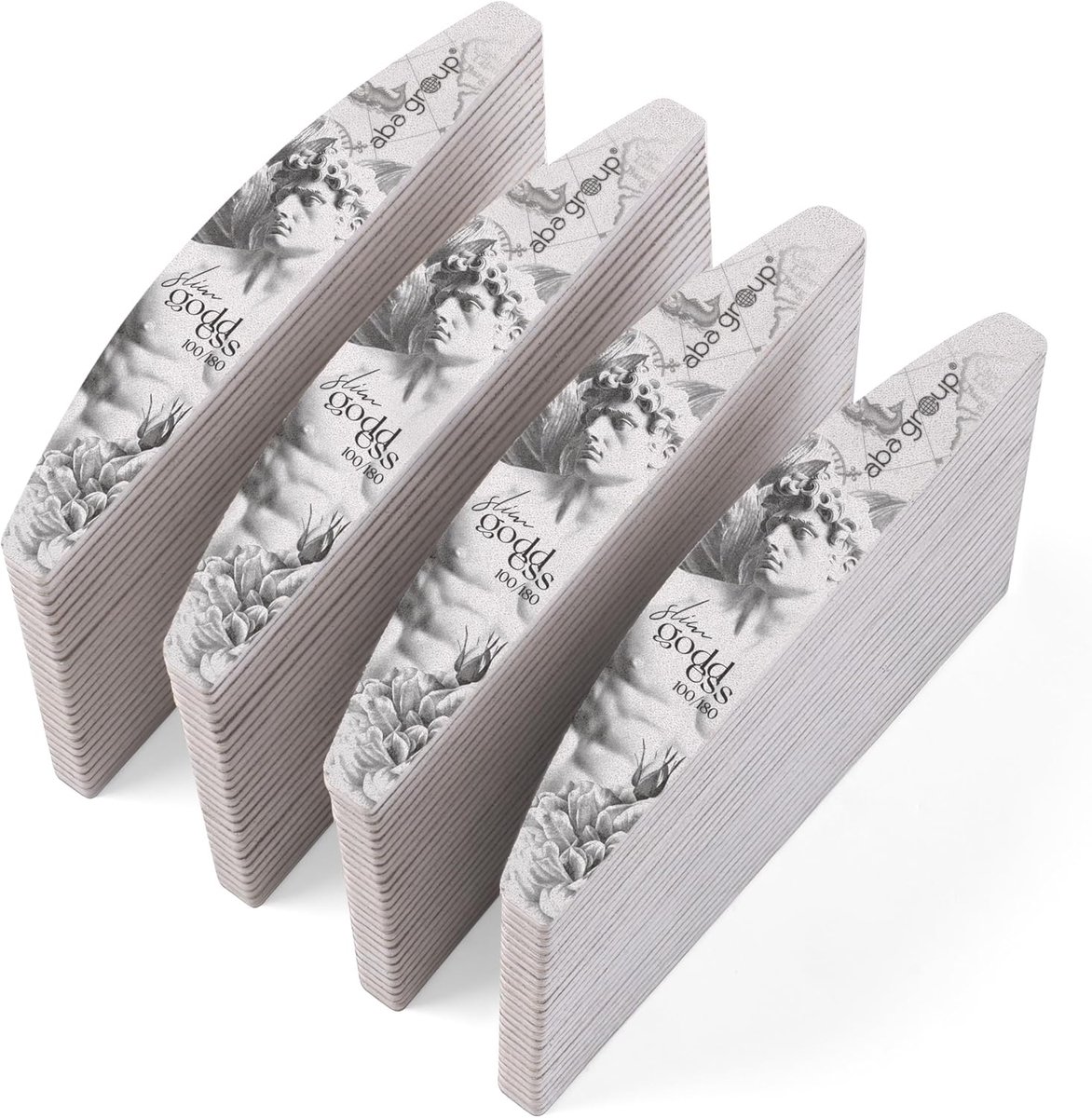 SnelShoppen - Professionele Nagelvijl Set 100/180 - 100 Stuks Dubbelzijdige Vijl voor Gel en Natuurlijke Nagels - 2 mm Dikte - Perfect voor Thuis en S