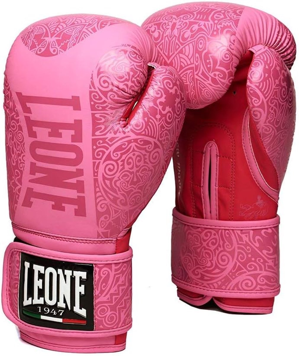 Thijox - Professionele Bokshandschoenen - Leone 1947 Maori - Hoogwaardige Leder - Ideaal voor Training en Wedstrijden - Comfortabele Pasvorm - Zwart/G