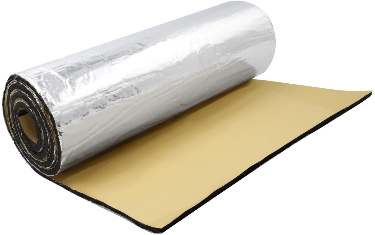 Dailygoods- Geluidsdempende Isolmat 5mm - Geluidsisolatie - Hitte-isolatie - Zelfklevend - Waterdicht - Eenvoudig te installeren