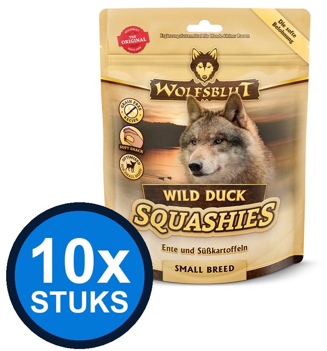 Wolfsblut Wolfsblut - Squashies Wild Duck Small Breed - Hondenvoer Droogvoer - 350 g