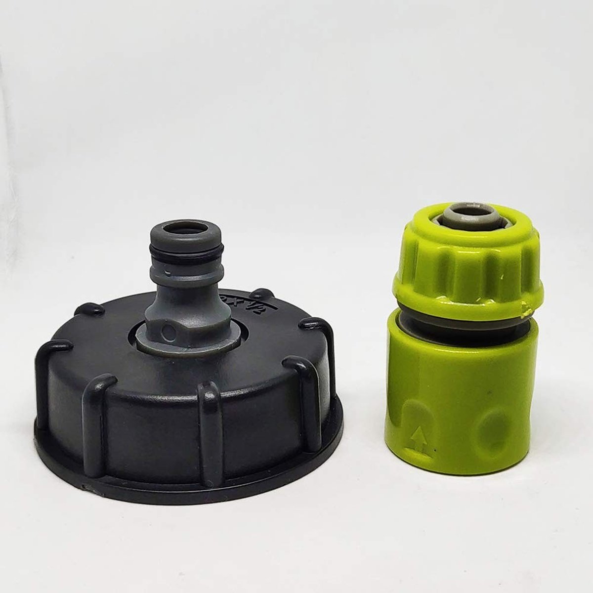 Dailygoods - Kunststof waterslangbuis - IBC-adapter - Snap-On tapconnector - 1 stuk - Vervangingsklep - Geschikt voor 1/2" tuinslang - Kunststof