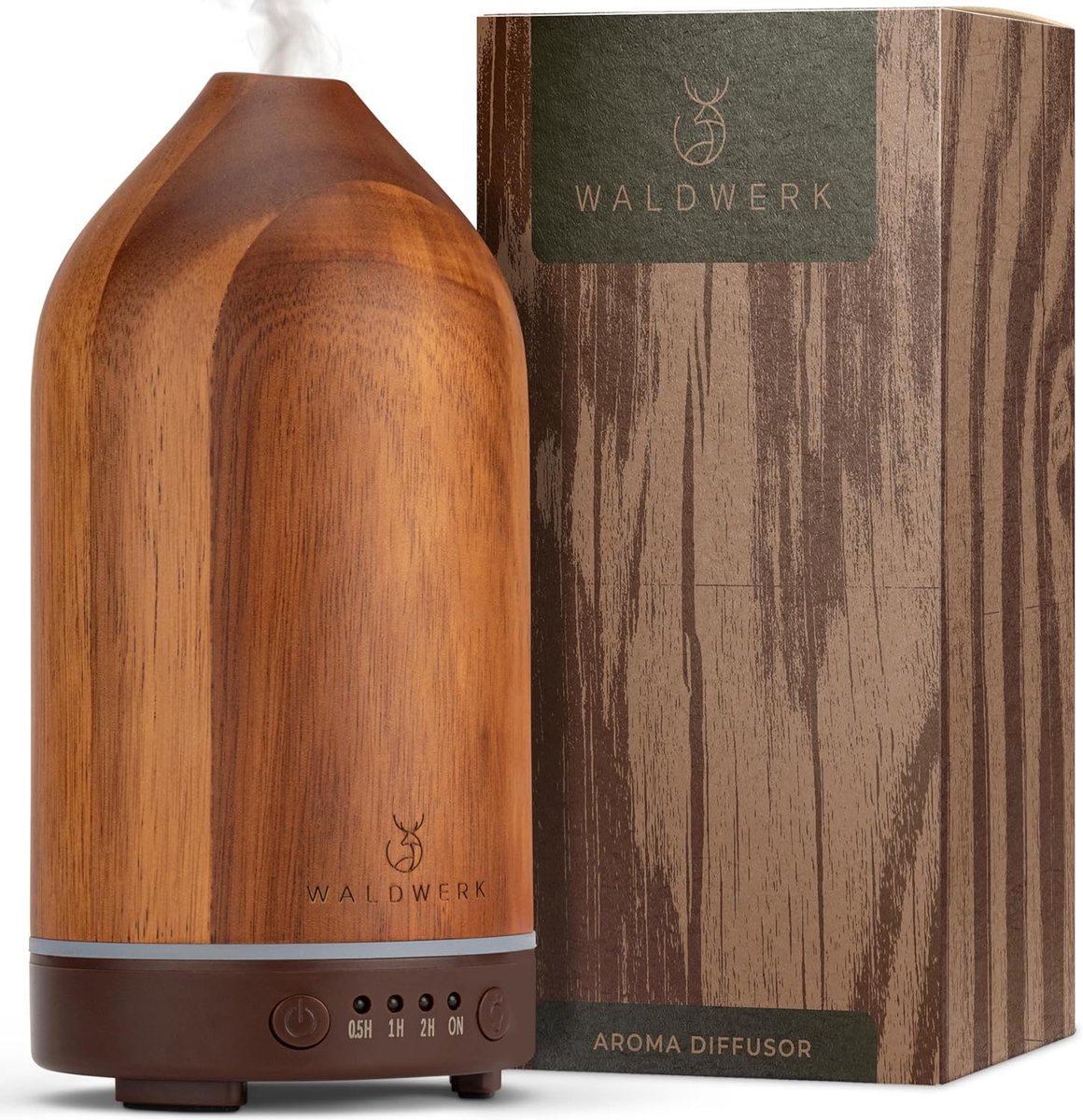 Thijox - Aroma Diffuser 100 ml van Edel Acaciahout - Geurbrander voor Etherische Oliën - Luchtbevochtiger voor Aangename Kamerlucht - Aromatherapie -