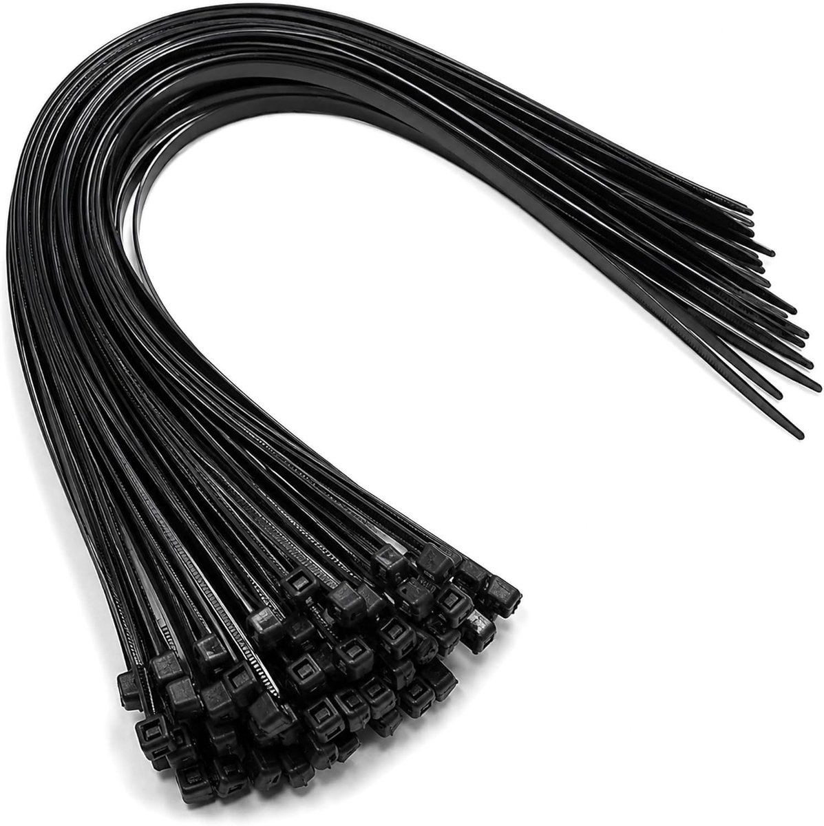 Thijox - Kabelbinders Zwart 450 mm x 4,8 mm - 50 Stuks Sterke Nylon Ritsbinders voor Industrieel en Thuisgebruik - Duurzaam en Betrouwbaar