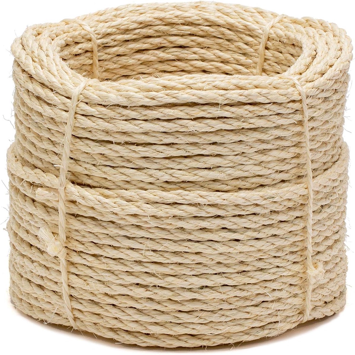 Thijox - Natuurlijk Sisaltouw Ø 6 mm, 50 m - Ideaal voor Kattenbomen, Tuin, Knutselen en Decoratie - 100% Natuurlijk Sisal uit Frankrijk