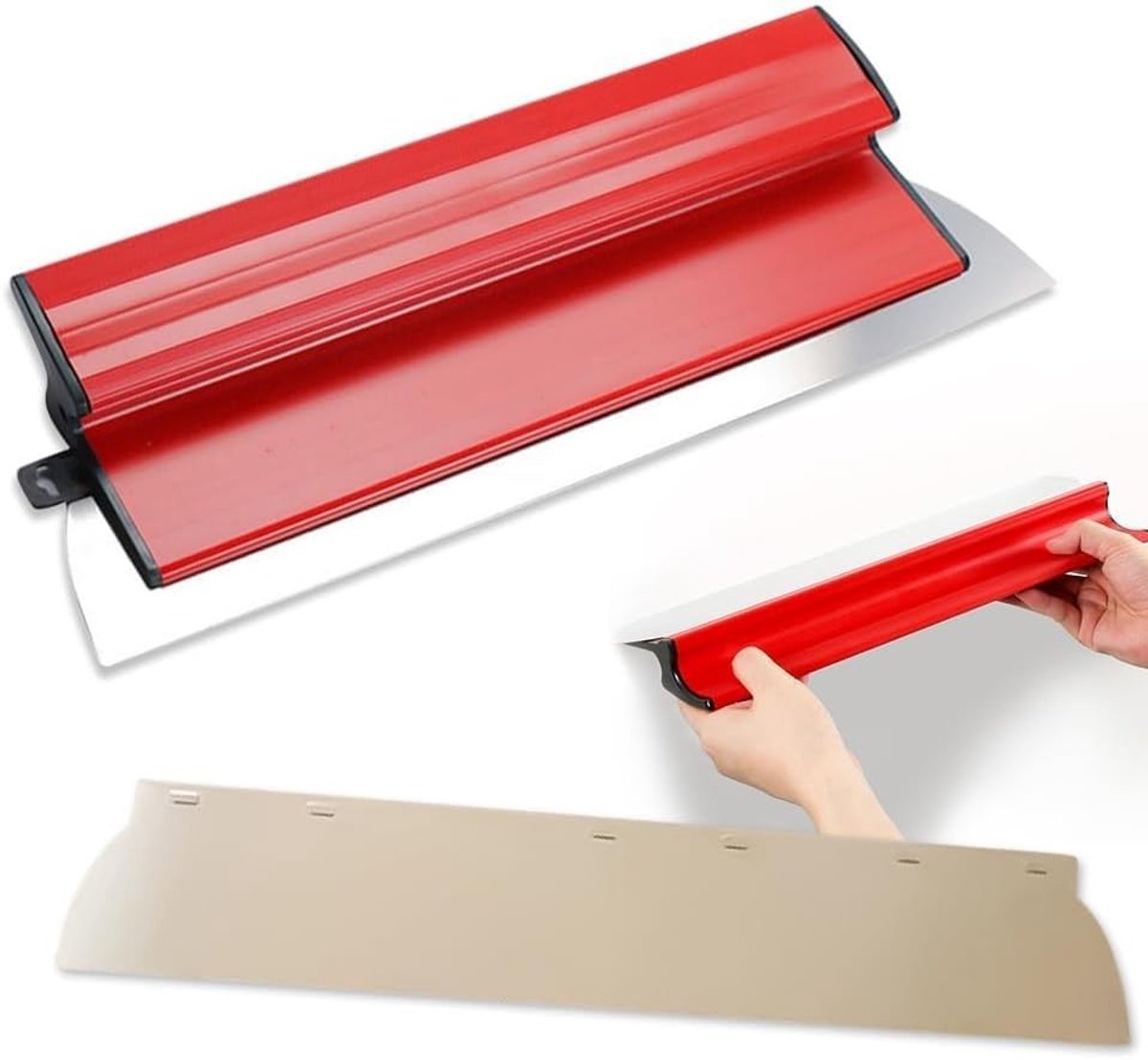 Set van Flexibele Spatels en Rvs Messen voor Groot Werkoppervlak, Perfect voor Wanddecoratie en Bouwprojecten