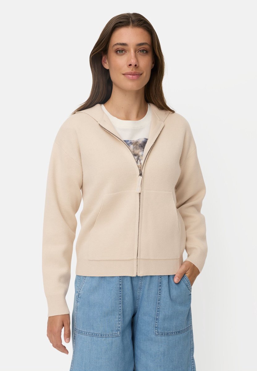 camel active Vest met capuchon - Maat womenswear-3XL - Beige