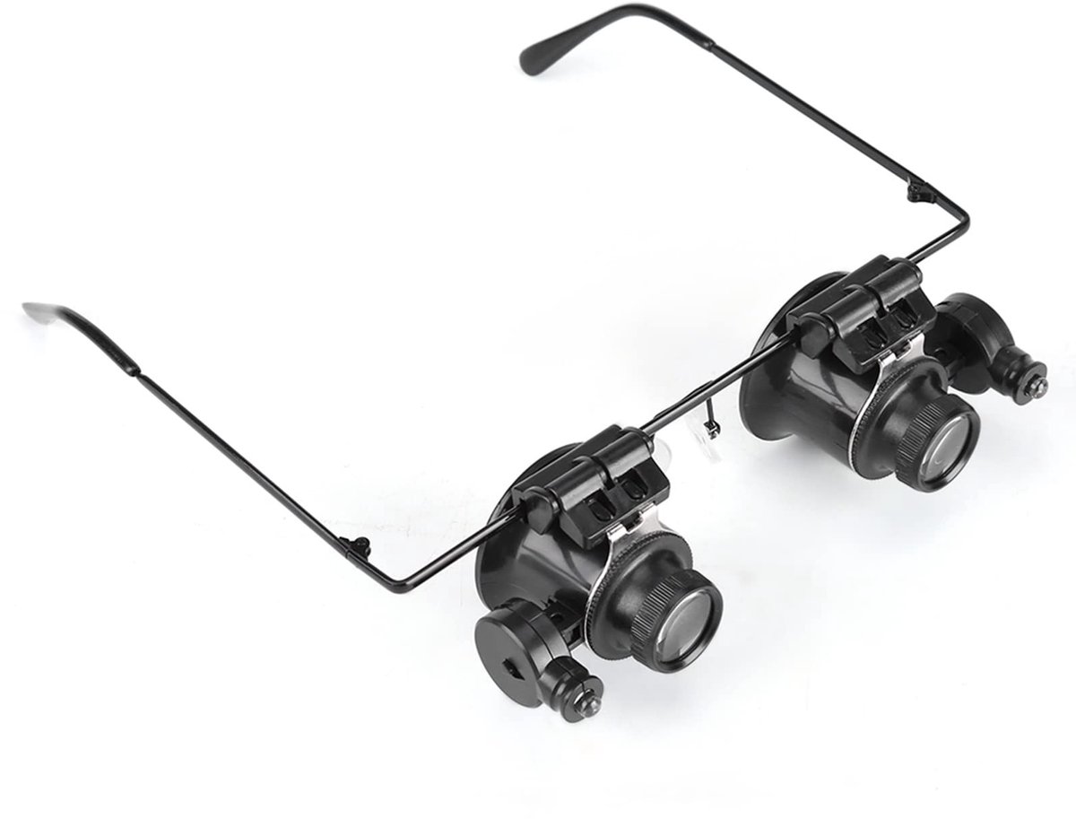 Dailygoods - Professionele Verlichte Hoofdvergrootglasbril voor Juwereliers