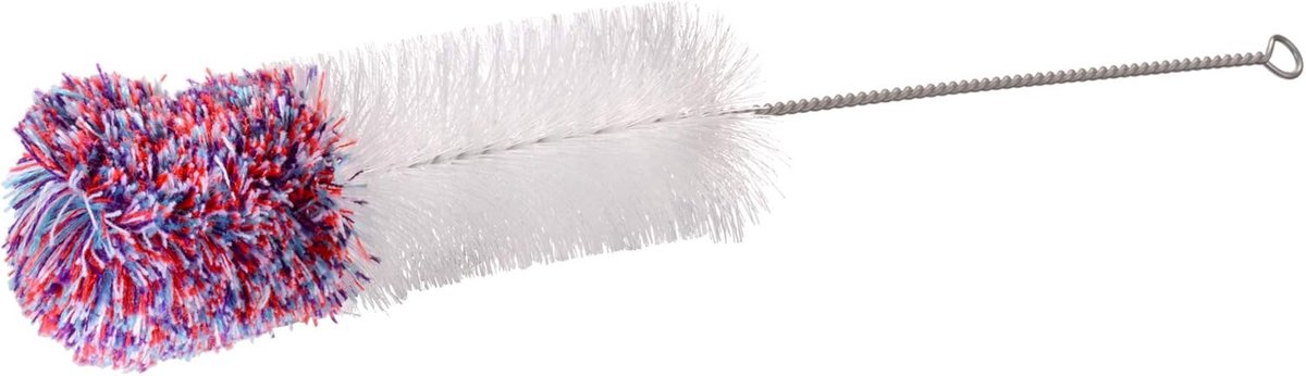 Thijox - Flessenborstel 35 cm, Reinigingsborstel voor Sodastream, Glazen Flessen, Vazen, Roestvrijstalen Handvat, Vaatwasmachinebestendig, Flexibele F