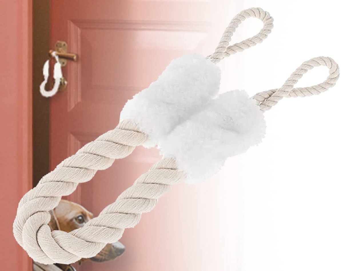Dailygoods- Deurstopper Katoen - Deurvastzetter - Deurstoppers voor Binnen - Klinkbescherming - Vingerbescherming - Antislip Onderzijde - Deurbuffer