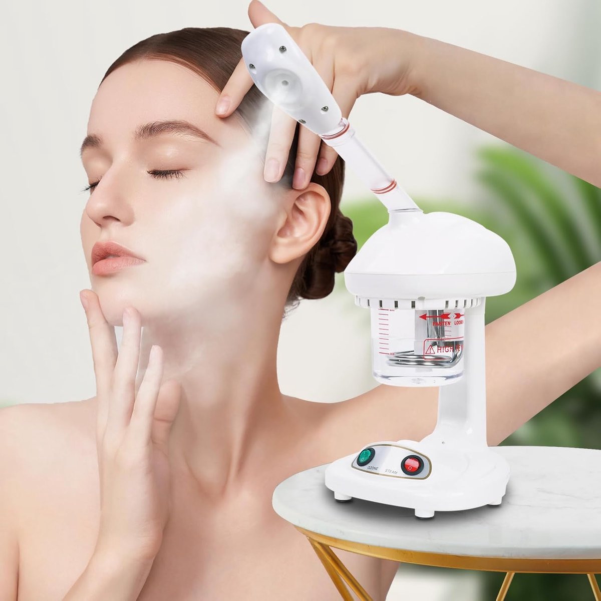 SnelShoppen - Facial Sauna Steamer, Professionele Nano Ionic Stoomapparaat, Pore Cleanser, 450 ml Hydratatie, Persoonlijke Huidverzorging, Spa Ervarin