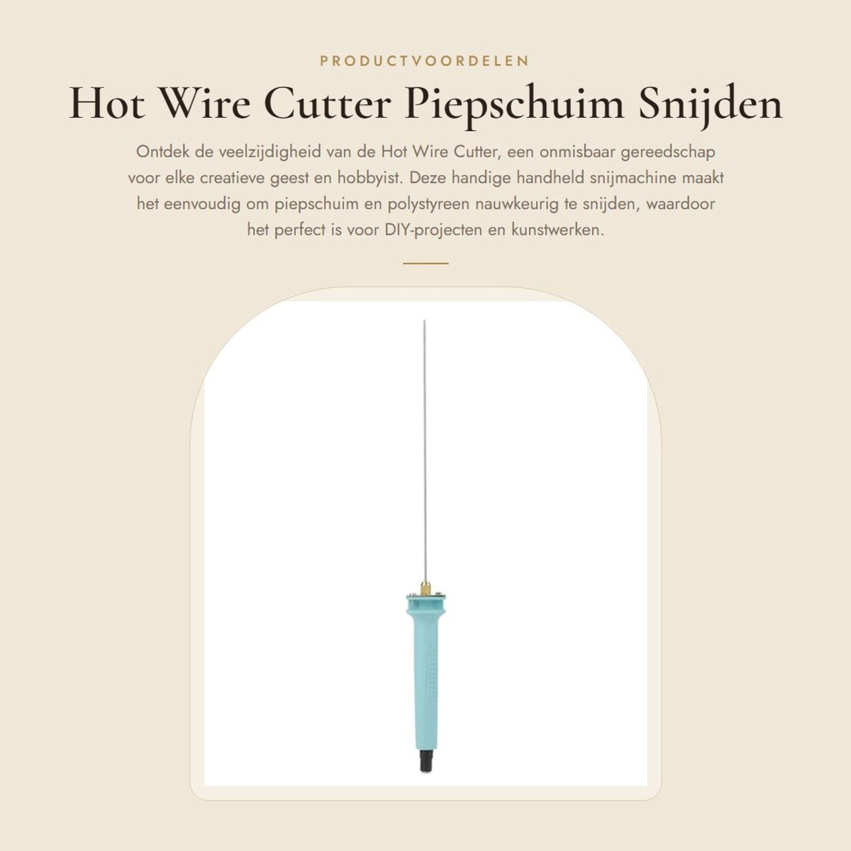 Dailygoods - Hot Wire Cutter - Piepschuim Snijden - Handheld Graveur voor DIY - 20 cm - Polystyreen Snijmachine - Geschikt voor Amateur Kunst - Model...
