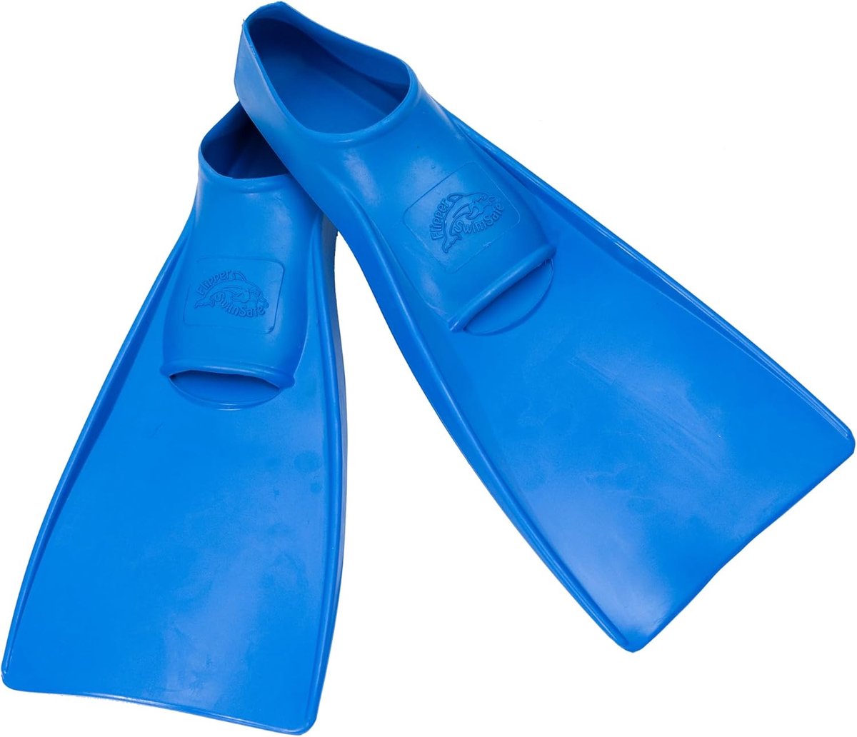 Thijox - Flipper SwimSafe 1131 Zwemvinnen Kinderen Peuters Natuurrubber Blauw Maat 28-30 - Ideaal Zwemhulpmiddel voor Zwemles en Vakantie