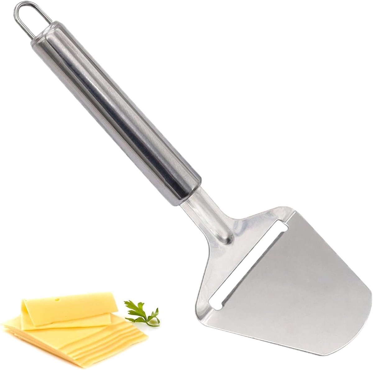 SnelShoppen - Cheese Slicer - Multi-functionele RVS Kaassnijder en Rasp - Professionele Kaas Cutter voor Alle Kaassoorten - Robuust en Makkelijk Schoo
