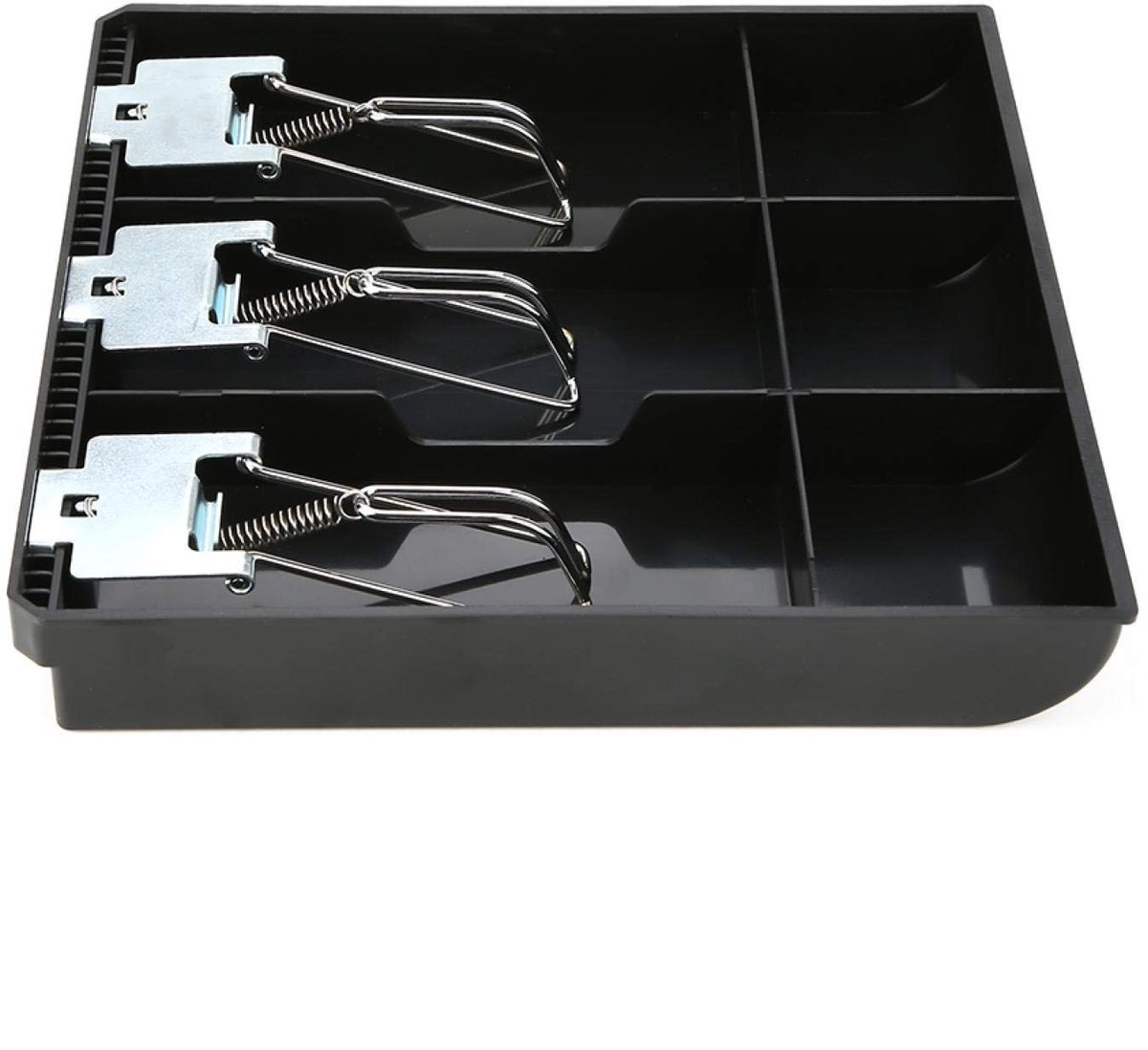 Dailygoods- Geldcassette - Hoogwaardig ABS - Geldlade - Reservegelddoos - Metalen clip - Zwart - Duurzaam ontwerp - Gelddoos
