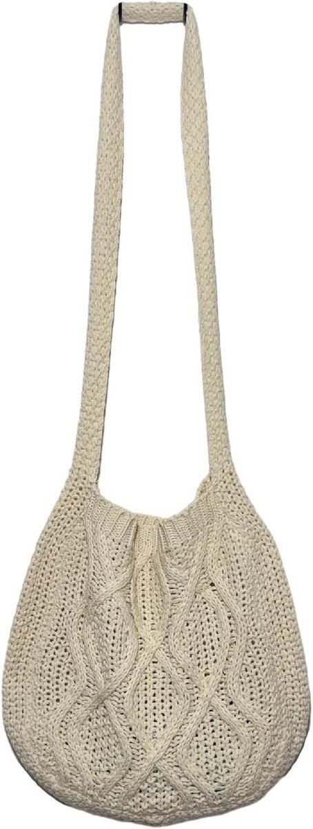 Gehaakte Tas - Schoudertas Tote - Dagelijks Gebruik - Handgebreid Ontwerp - 23 x 18 cm - Niet gespecificeerd