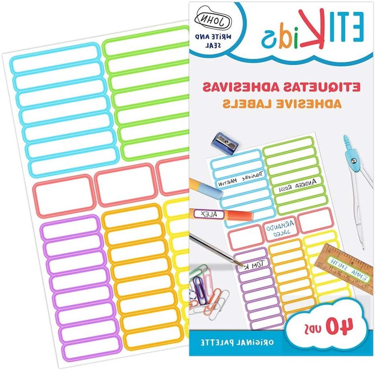 Zelfklevende Labels - Stickers - Objecten Personaliseren - Waterproof en Krasbestendig - 40 Stuks - Origineel