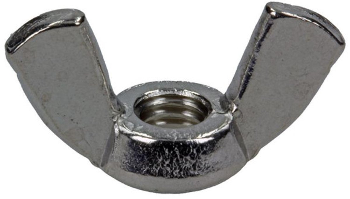 Mack RVS Vleugelmoeren 3 stuks M6