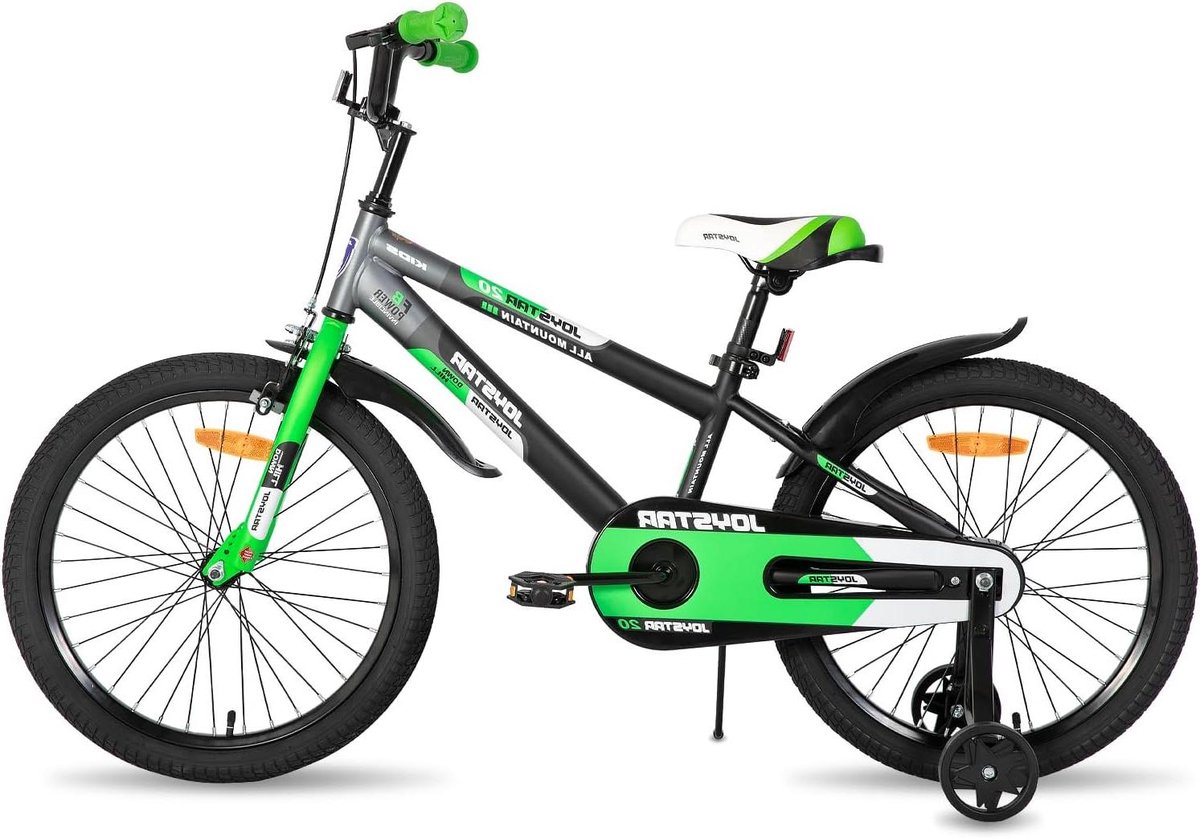 Kinderfiets sfiets sfiets Leren Fietsen Dubbel Remsysteem 20 inch Groen