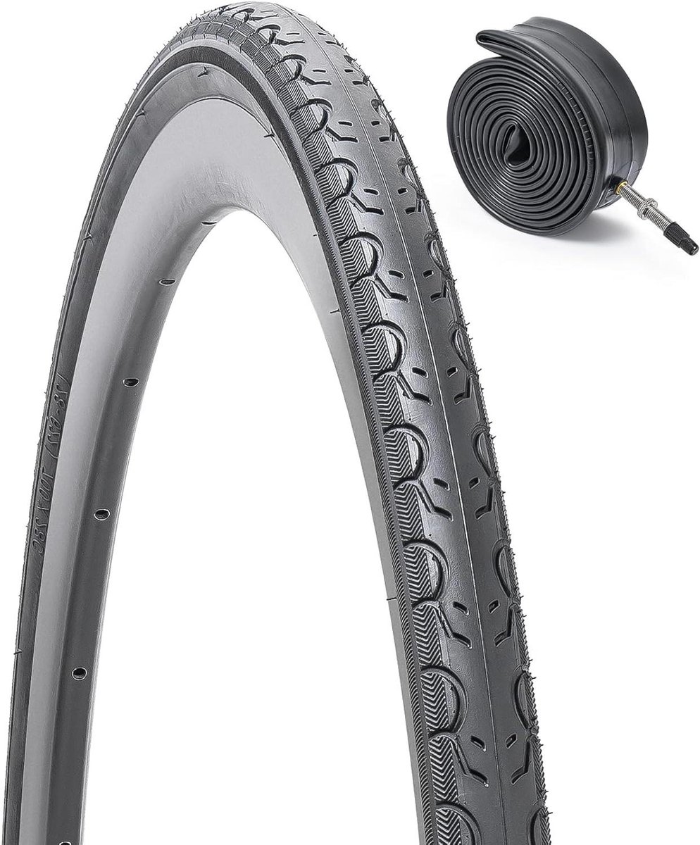 Fietsband en Binnenband - Stadsband Raceband - Comfortabel Fietsen - Gereduceerde Rolweerstand - 700x28C - Zwart