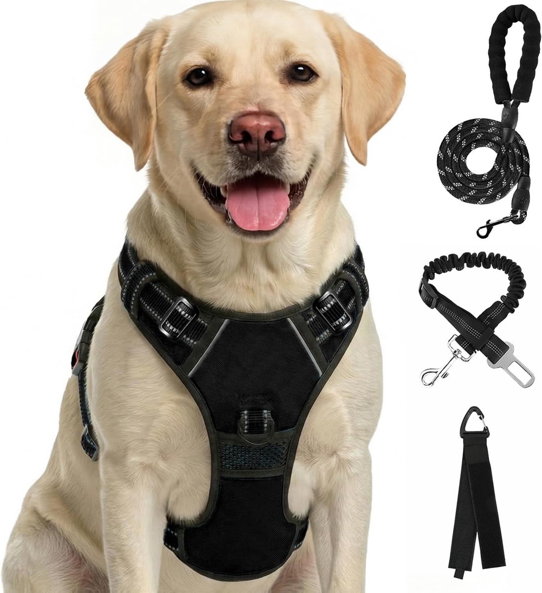 Thijox - FURRYFECTION Hondentuig, Borsttuig voor Grote Honden, Anti-Trektuig, Ademend Looptuig, Trainingshalsband, Verstelbaar en Comfortabel voor Wan