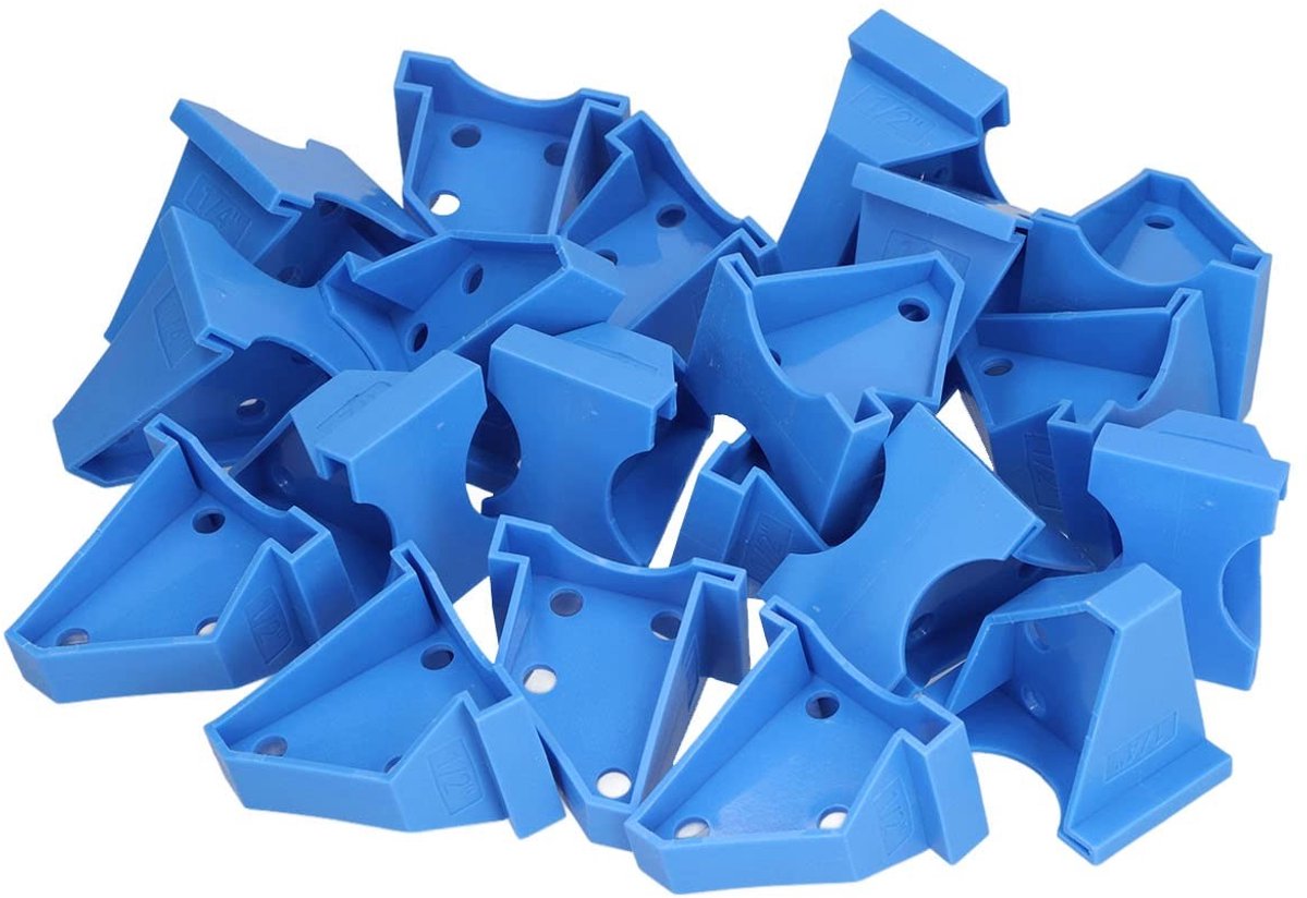 Dailygoods- Vloerafstandhouders 20 stuks - ABS Driehoekige Constructie - Antislip - Sterk en Schokbestendig - Geschikt voor Gelamineerde Houten Vloeren - Afstand 1/4" en 1/2 - Vloerafstandhouder