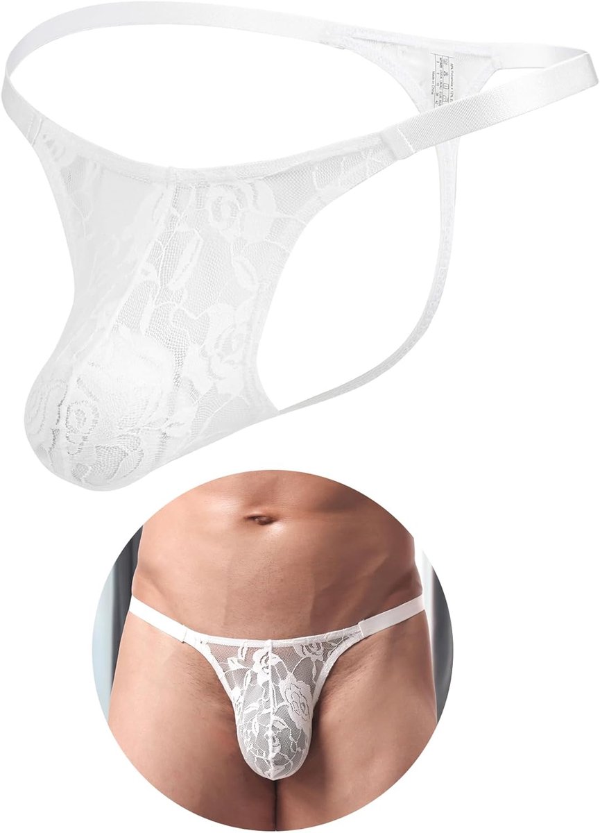 Thijox - Sexy Dunne Heren T-Back Slip Pouch Underwear Grote Maten String Tanga Lingerie Micro String Gay Ondergoed Lage Taille Stretch Panty