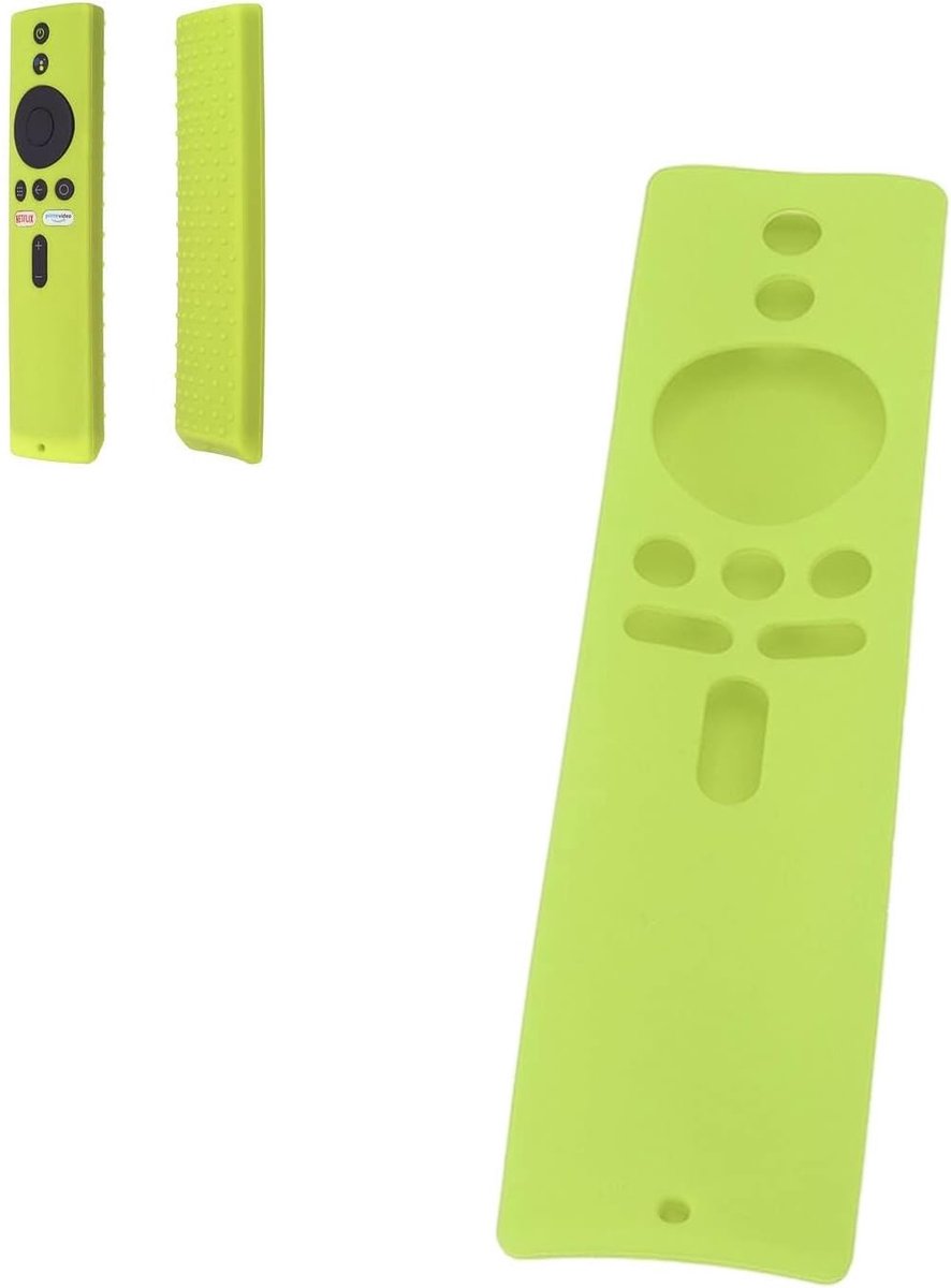 Beschermende Silicone Hoes voor Afstandsbediening, Antislip Design Geschikt voor Streaming Apparaten zoals TV Stick en Media Box 4K (Luminous Green)