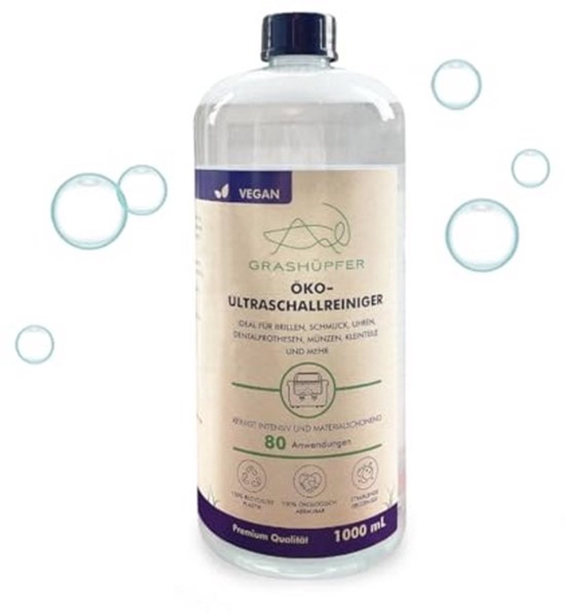 Eco Ultrasoon Reinigingsconcentraat voor Brillen, Sieraden en Kleine Onderdelen - 1 Liter