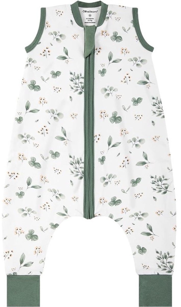 Kinderslaapzak 1.0 Tog van Lichtgevoerd Katoen - Ademend voor Lente, Zomer en Herfst - Plantenprint