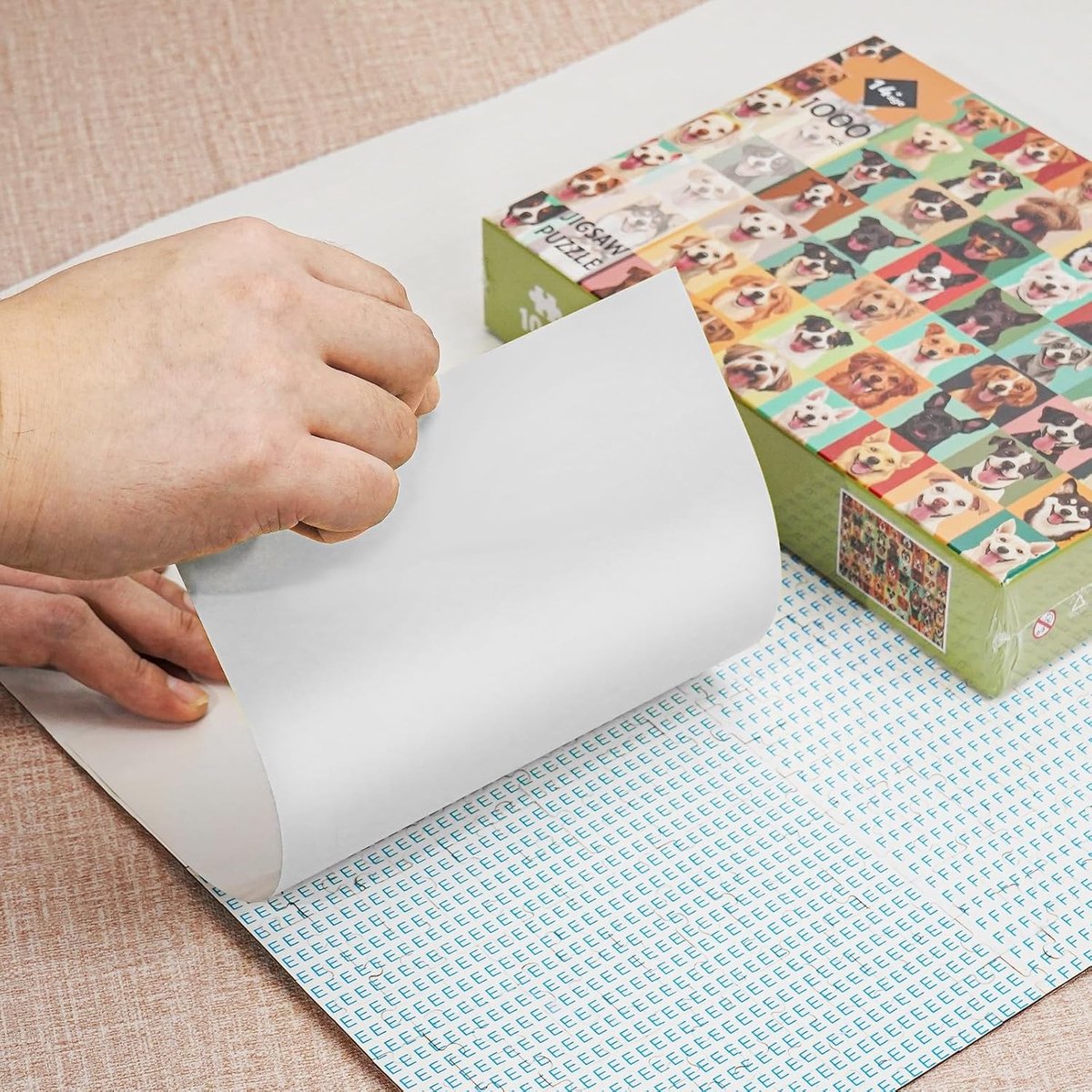 Puzzle lijm vellen (64 vellen) - Peel & Stick lijm, Geen Rommel puzzelbeschermer voor inlijsten en tentoonstellen, ideaal voor puzzelliefhebbers en hobbyisten