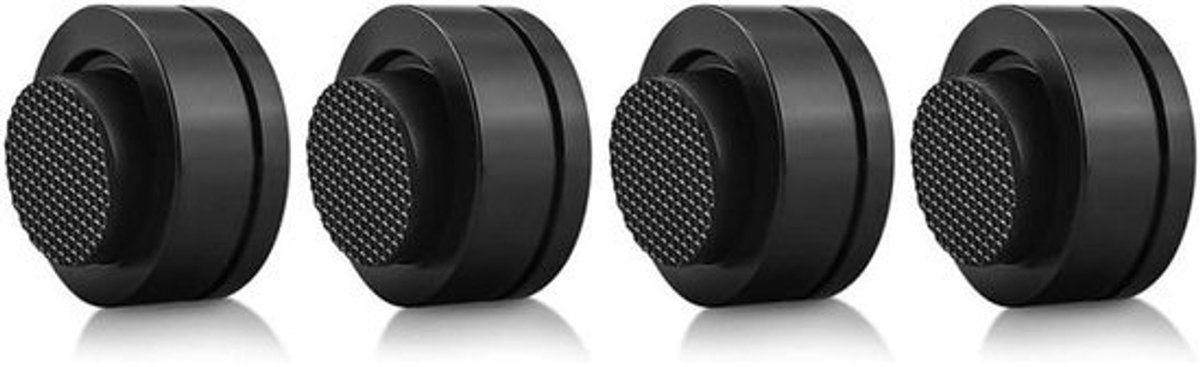 Luidspreker Isolatievoeten - Speaker Spikes Anti-Vibratie - Geluid Verbeteren - CNC-gefreesd Ontwerp - 39 x 17 mm - Zwart