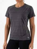 Sjeng Sports IDUN - Maat: M Ebony - Tennis Shirt Vrouwen - Sportshirt - Polyester/Elastaan