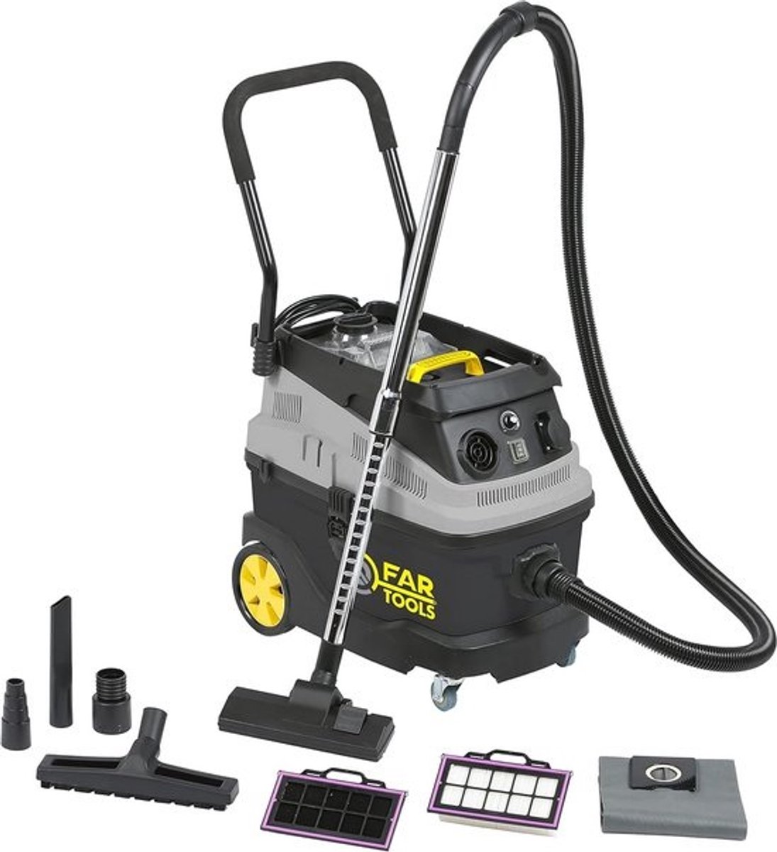 Krachtige Werkplaatsstofzuiger Nat-/Droogzuiger 1600W - Grote 35L Tank en Speed Control