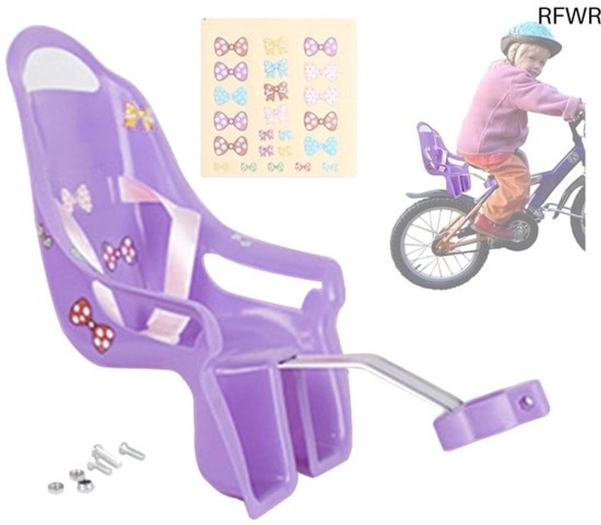 RFWR® Poppenfietszitje voor Kinderfietsen - Creatief Fietszitje voor Rollenspellen