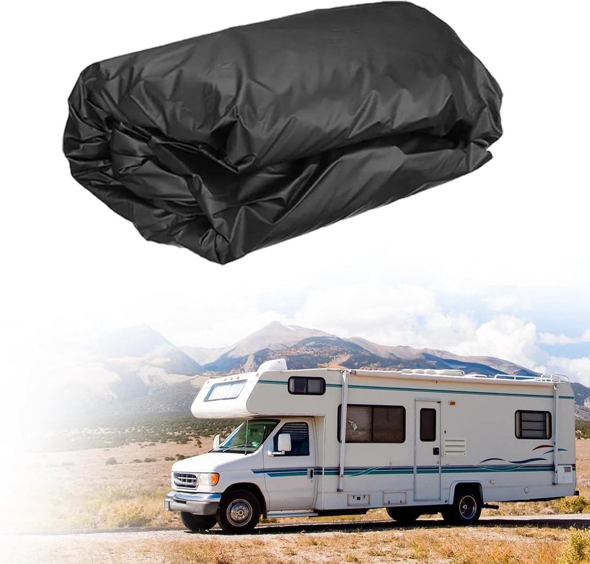 Beschermhoes voor Caravan van 210D Oxford Stof met Opbergtas - UV- en Zonbescherming voor Motorhome en Truck (7.5 x 3 m)