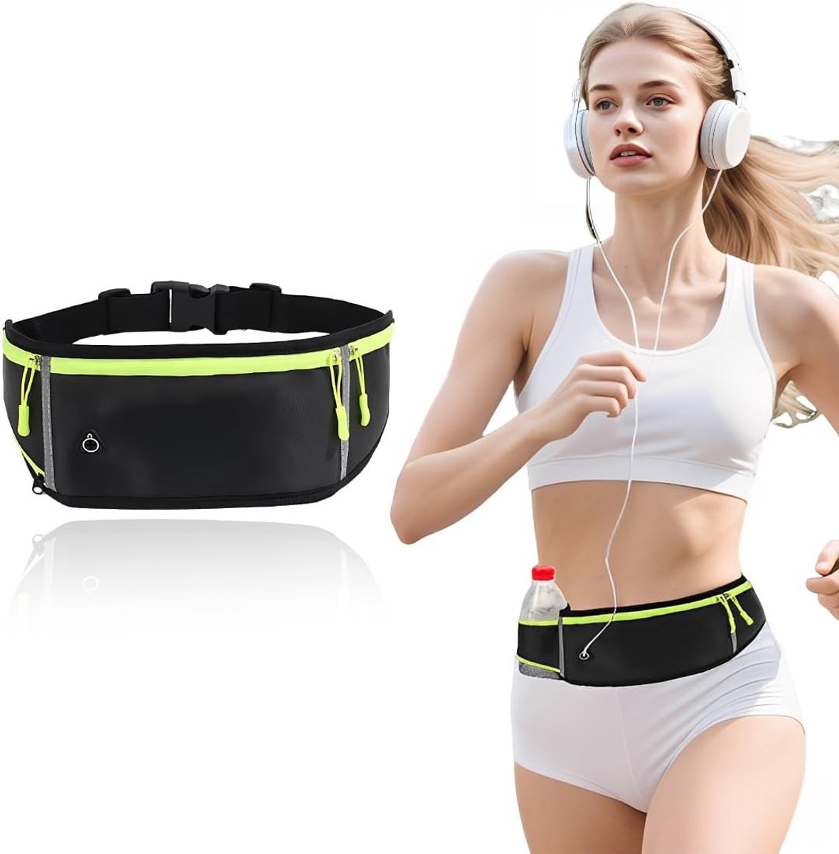 Verstelbare Fitness Cintuur van Polyester voor Hardlopen, Training en Fietsen met Warmtefunctie