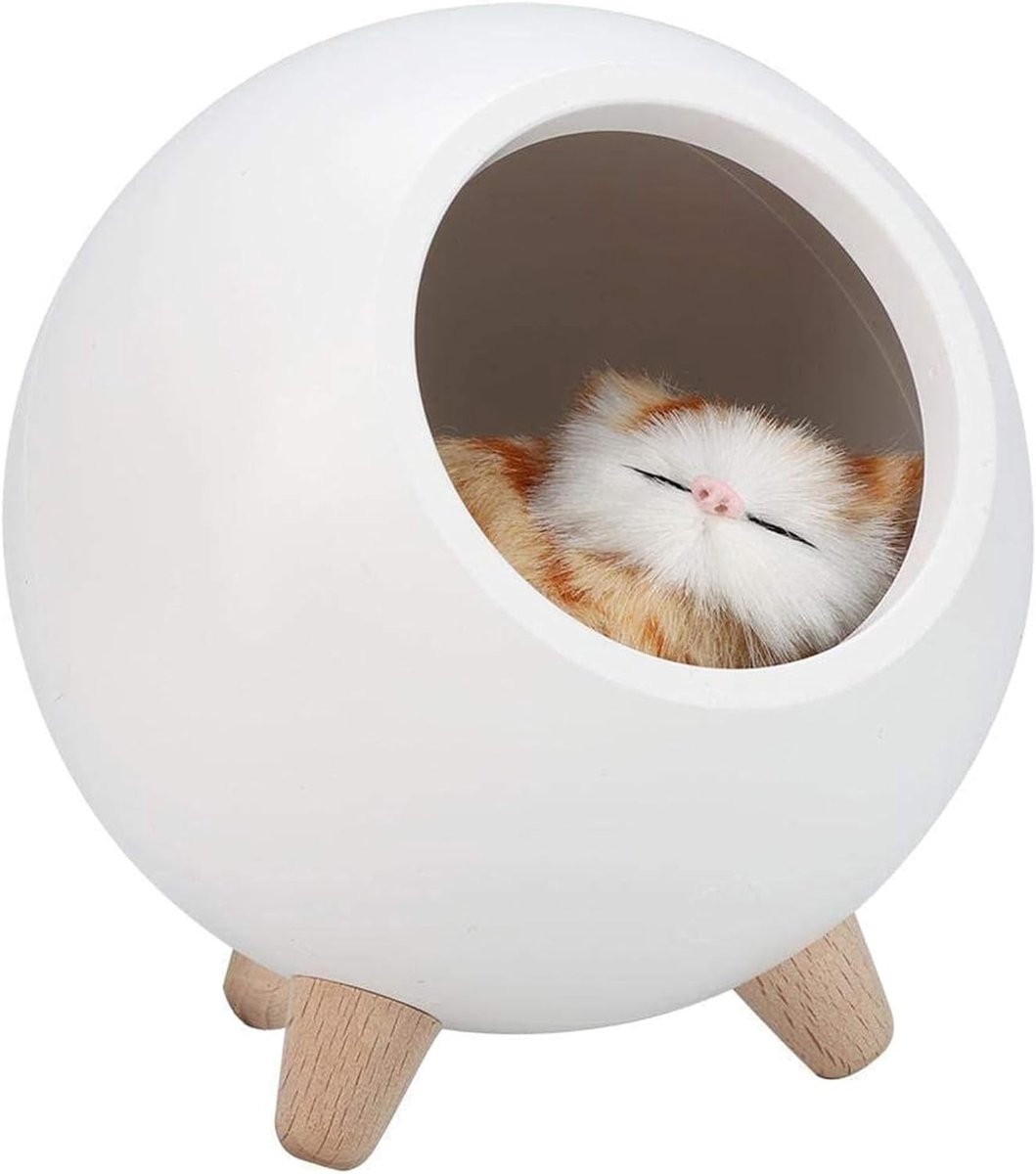 Nachtlampje voor kattenliefhebbers - Sfeervolle verlichting voor slaapkamer, kinderkamer en als cadeau voor vrouwen, moeders en verjaardagen