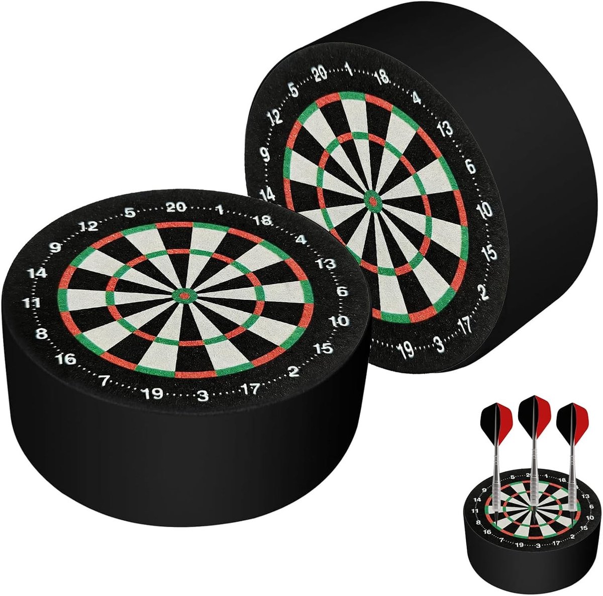 Set van 2 Zachte Dart Houder, 100 x 40 mm, Draagbare Darts en Stalen Pijlen voor Thuis en Clubgebruik – Perfecte Cadeau Ideeën voor Dartliefhebbers
