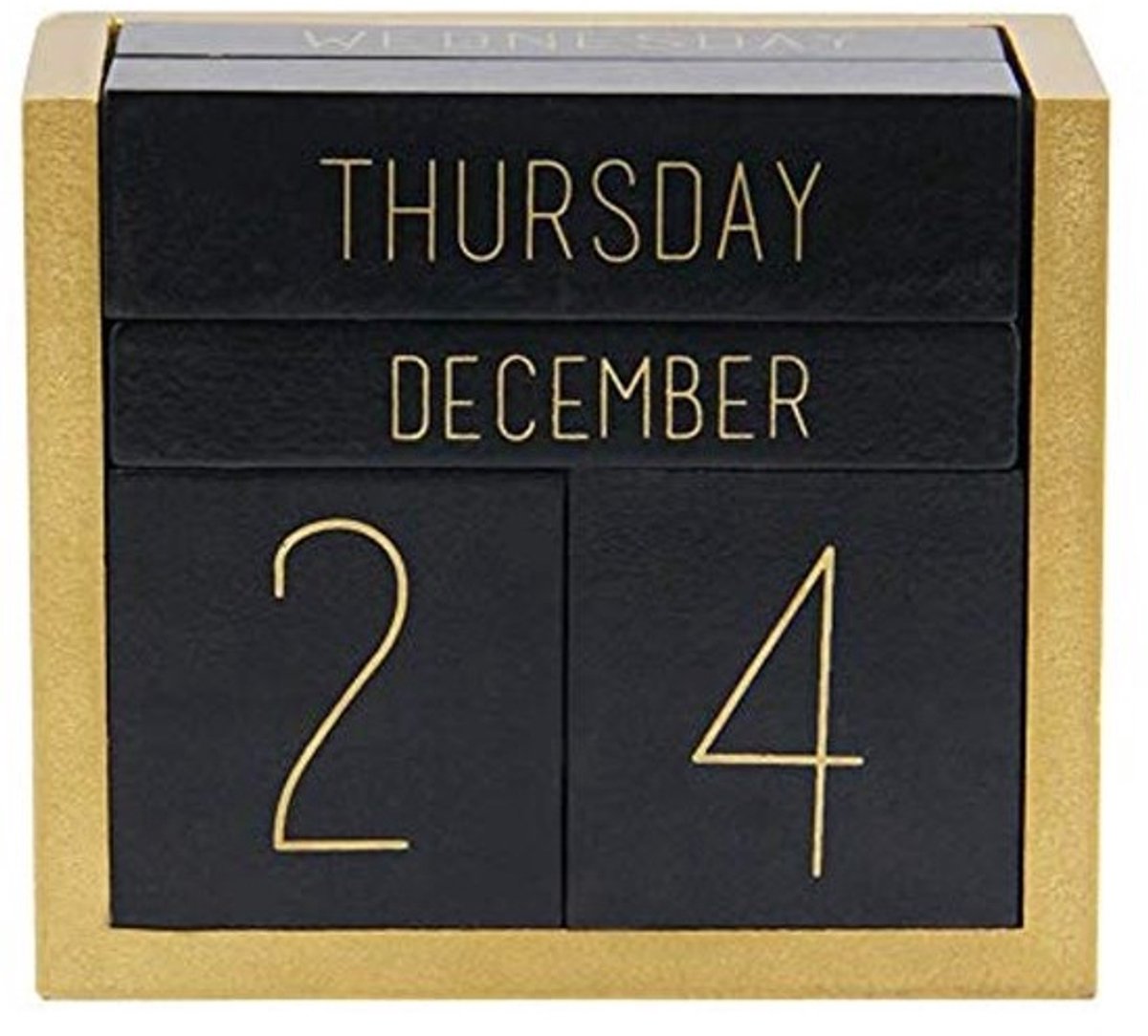Houten eeuwigdurende kalender - dagelijkse blok kalender voor kantoor en bureau