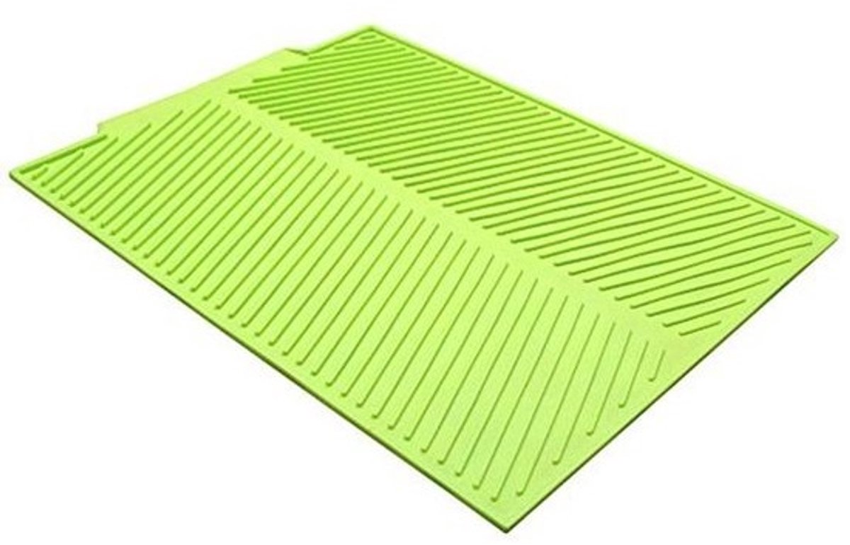 Extra grote siliconen afdruipmat voor keuken - 43 x 33 cm - Duurzame droogmat voor servies en bestek