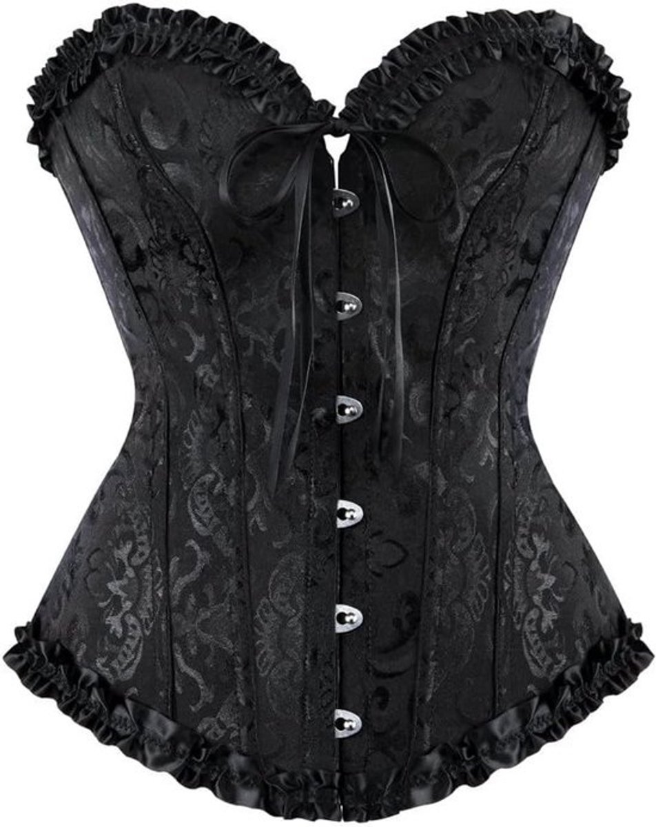 Dames Corset Bustier met Veters en Gespen