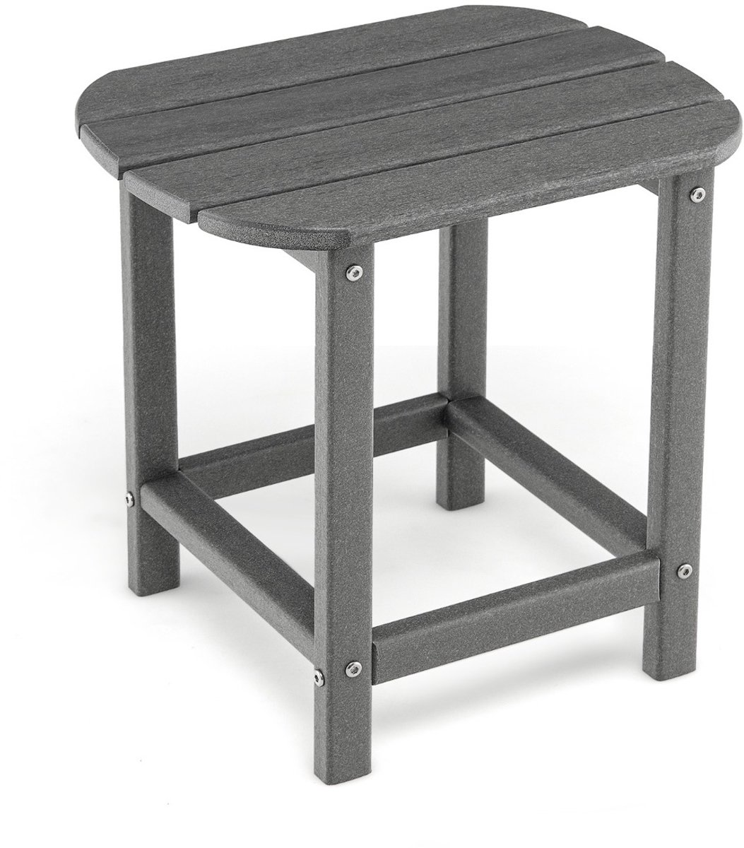SureDeal® - Tuintafel - Bijzettafels Gemaakt HDPE - 48x37x46 cm - Grijs